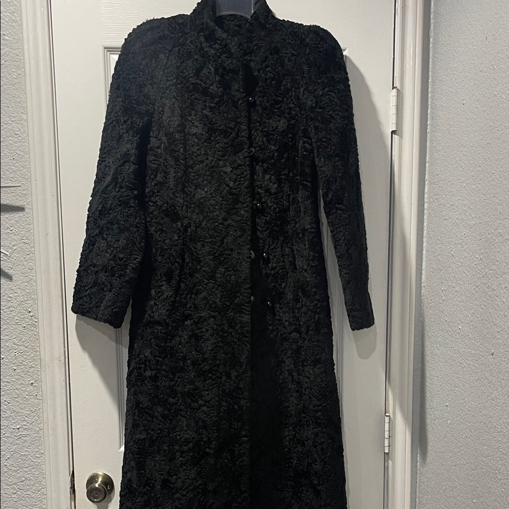 Vintage Elegant Black Women's Coat